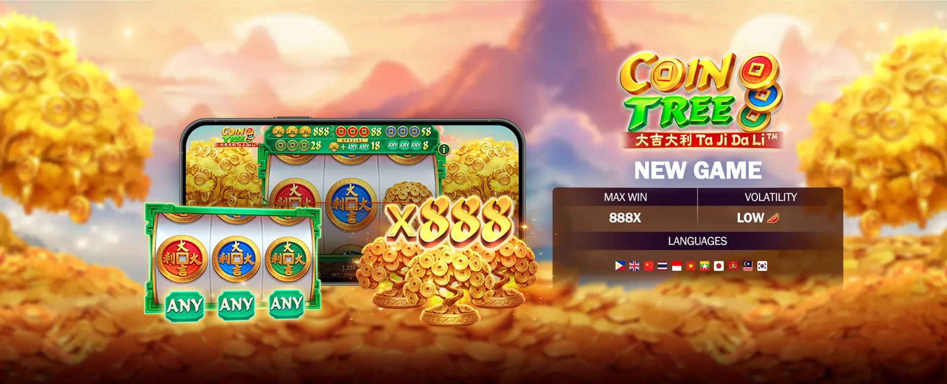 Dynamic gaming background for King PH Entertainment Platform